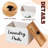 3 Pcs Dryer Sheet Holder Laundry Pod Holder Scent Booster Container Set With Scoop Rustic Wood Dryer Sheet Container Laundry Pods Container (White)