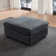 Upholstered Corduroy Ottoman Module For Modular Sofa Sectional Couch