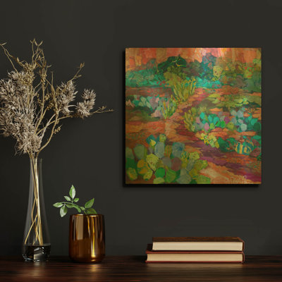 Mystic Trail' By St. Hilaire Elizabeth Metal Wall Art, 12" x 12"