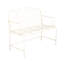 Banc de jardin Sunnydaze - blanc-559439991