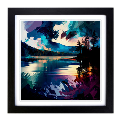 Lake Gestural No.2 - Framed Print