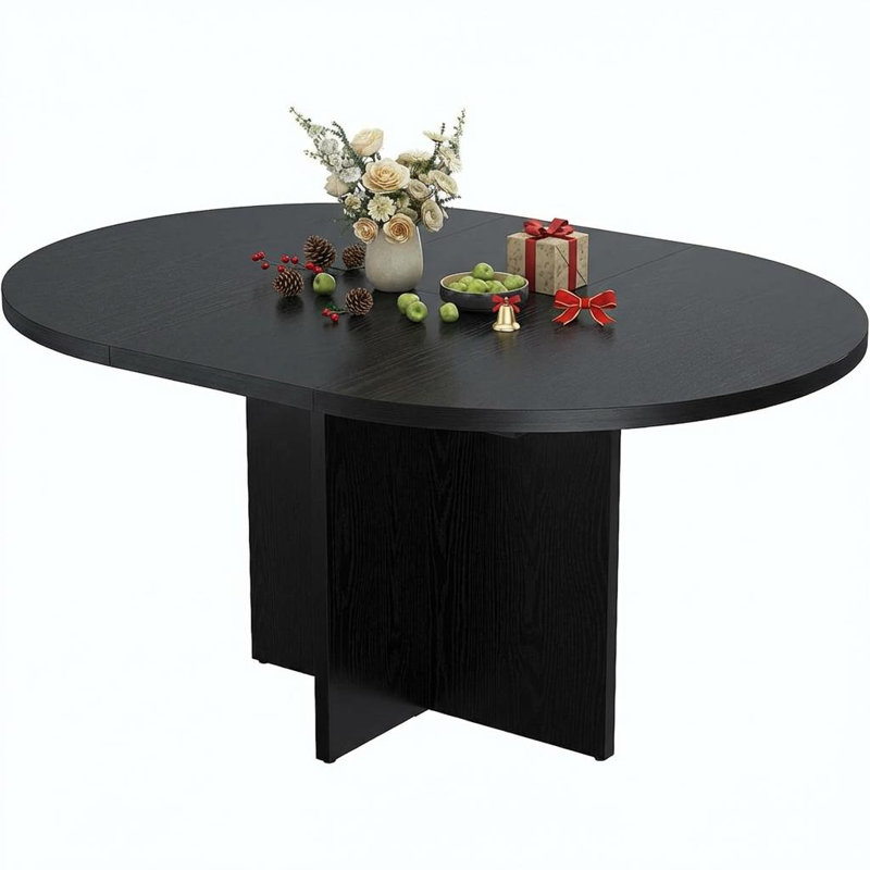 Round Dining Table, Black