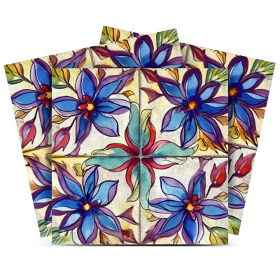 Carreau de mosaïque auto-adhésif en vinyle l 5 po x L 5 po