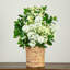 31in. Artificial Mixed Flower Arrangement in Hyacinth Weave Basket