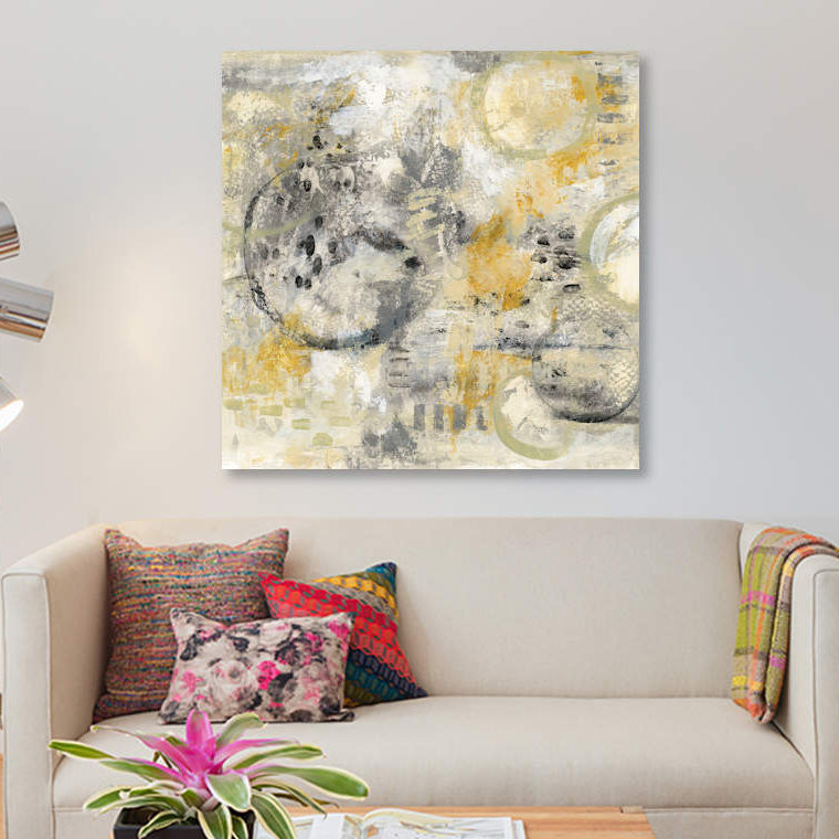 « de dérive », reproduction sur toile, H 37 po x l 37 po x P 1,5 po, Pas de tapis, Toile tendue