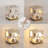 Clingmans 4.63" Modern Glam Terrazzo Rechargeable/Cordless Dimmable LED Mini Table Lamp with Touch Sensor
