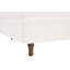 Élégant grand lit, tête de lit haute de 54 po, revêtement blanc crème, base en métal, sans sommier, hauteur de la tête de lit tapissier sans effort, blanc crème, facile à assembler