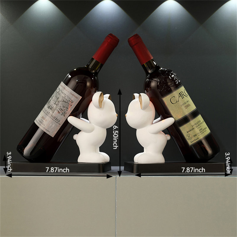 Support à vin créatif, Blanc