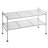 2-Tier (9 Pair) Stackable Steel Mesh Shoe Storage Rack