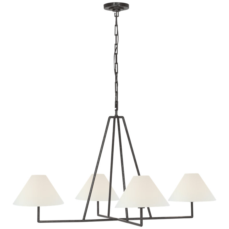 Ashton 4 - Light Chandelier, Aged Iron