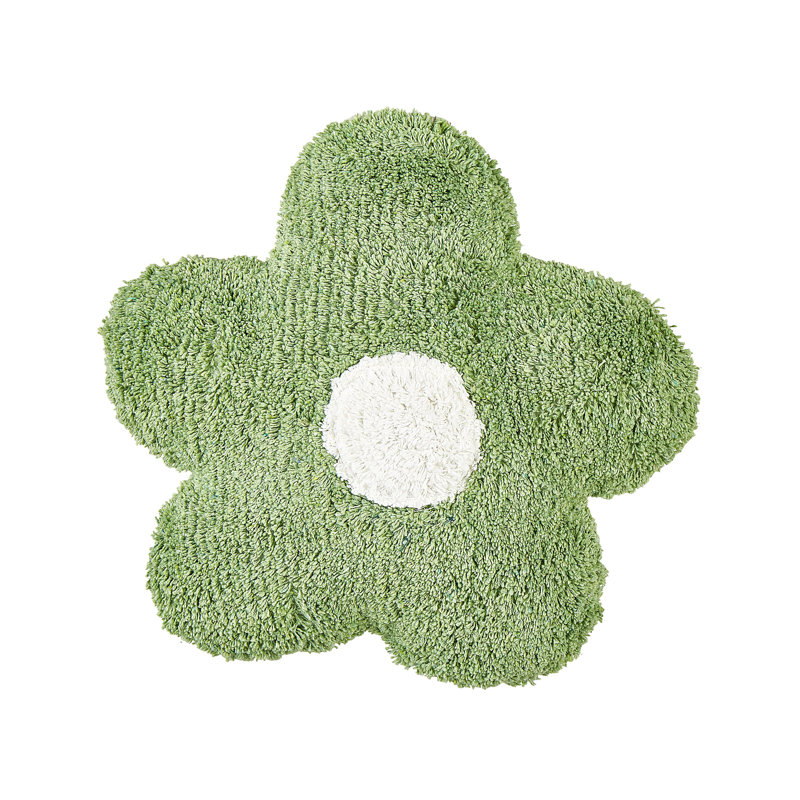 SORREL Floral Novelty Throw Cushion, Green/White