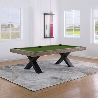 Texas II 8' Slate Pool Table with Steel Legs