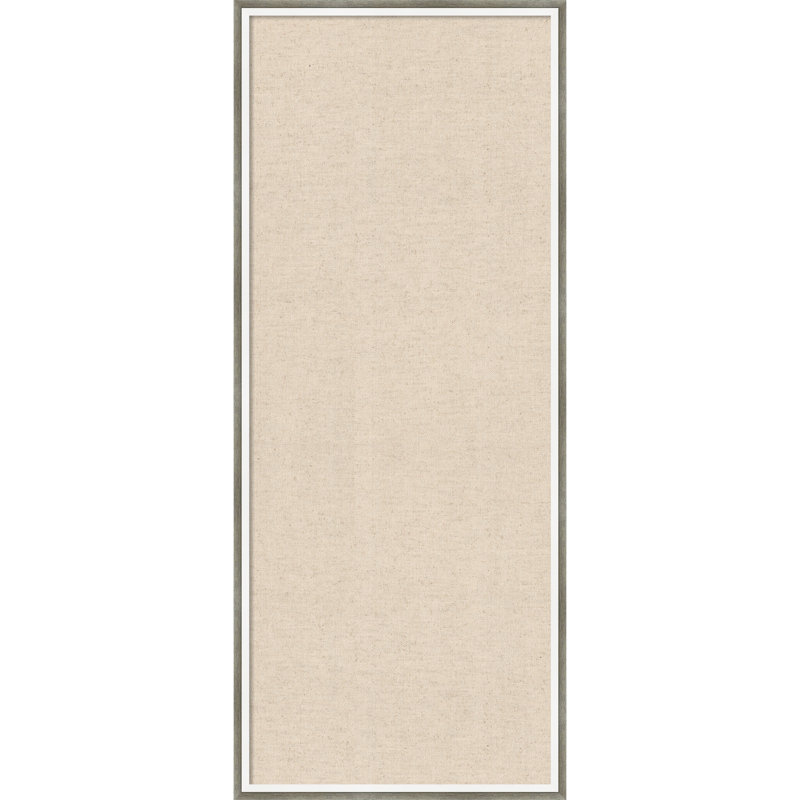 Tableau d'affichage encadré en tissu, lin naturel par Creative Bunch Studio, Taille du tableau 16 x 40