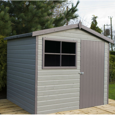 Pertica 8 Ft. W x 6 Ft. D Shiplap Garden Shed