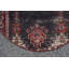 Tapis noir, tapis rétro, tapis turc, petits tapis de 3 pi x 3 pi, tapis Boho, tapis de cuisine, tapis de chambre à coucher