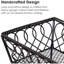 Gourmet Basics by Mikasa Loop and Lattice 2-Tier Metal Rectangular Fruit Storage Basket, 14-Inch, Antique Black