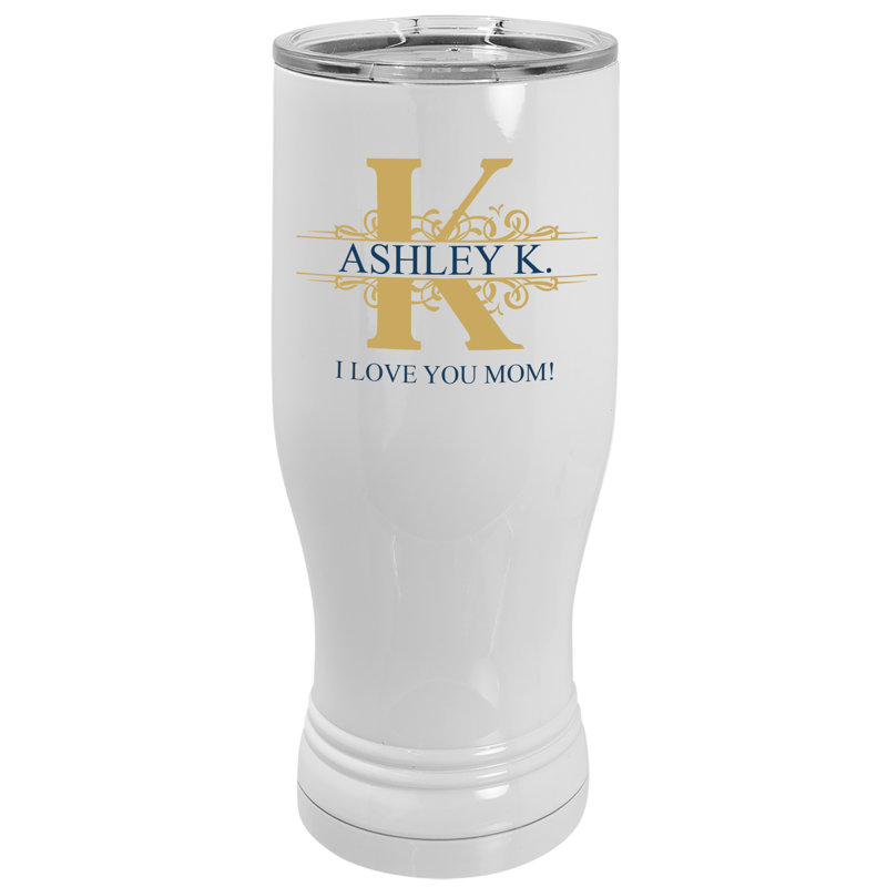 Gobelet de voyage en acier inoxydable isolé sous vide, 20 oz, Blanc