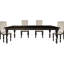 Transitional Style Dining Table - Greyish Brown Birch Veneer With Draw Leaf 6 Seater
