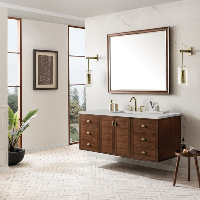 Amberly 60" Single Bathroom Vanity Set, Lime Delight, 8" Widespread