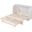 Lit blanc pour grand lit avec rangement saillant et une pièce élégante - Transformateur d'espace moderne avec tiroirs décoratifs-121015862-121015860
