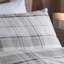 Applecross Check Cotton Chequered Duvet Cover Set with Pillowcases Included-880208398-880208399
