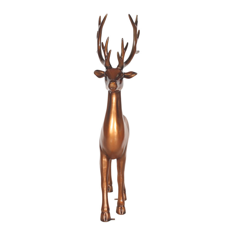 Statues de cerf debout [cuivre]