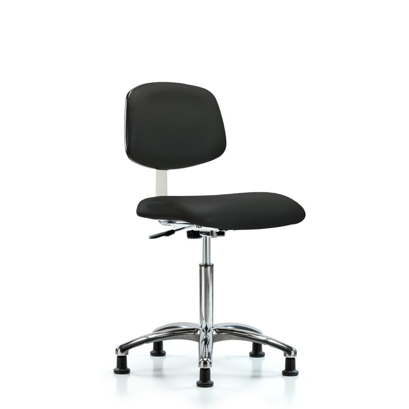 Chaise de travail Chloe, Noir, Patins