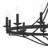 Mattheo 12-Light Dimmable Steel Candle Style Hardwired Wagon Wheel Chandelier with Adjustable Height-1598546424