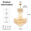 14-light Dimmable Luxrious Gold Crystal Chandelier