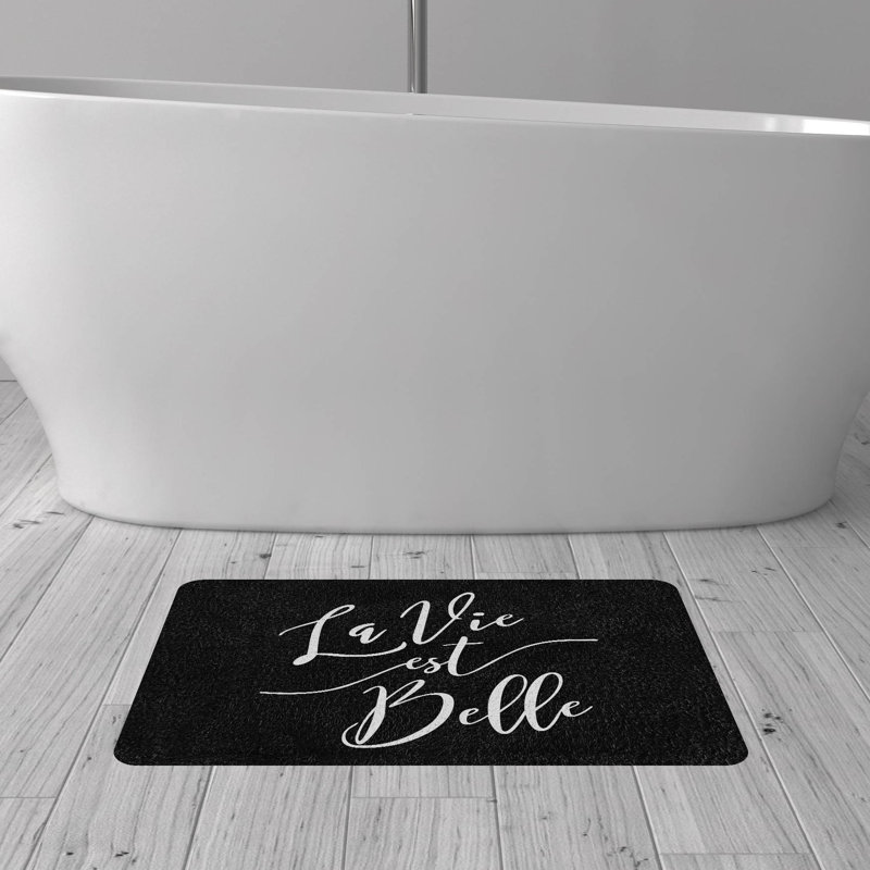 Tapis pour salle de bain Fairwood, Noir