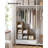 Sturdy Rustic Cube Storage Organizer, Customizable 6-Shelf Unit For Office And Garage, Black Finish
