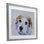 «White Terrier Dog Portrait», reproduction encadrée sous verre, conception de Tatiana Roberts
