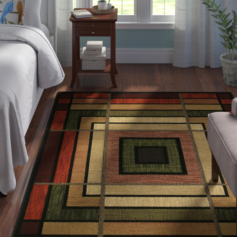 Carletta Performance Geometric Indoor Rug, Rectangle 5'3" x 7'6"