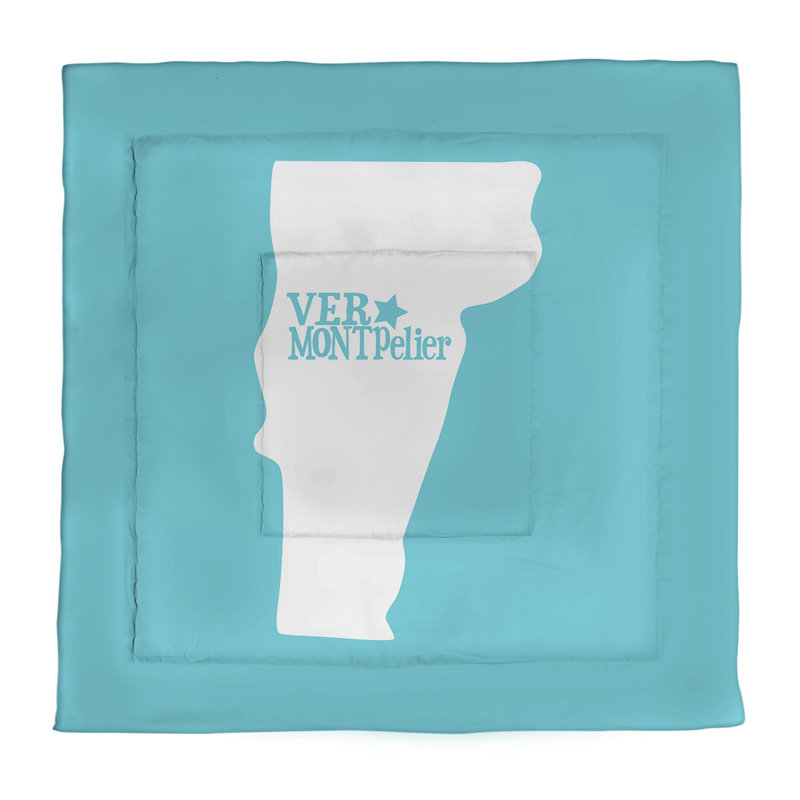 Polyester Comforter, Twin Comforter, Teal