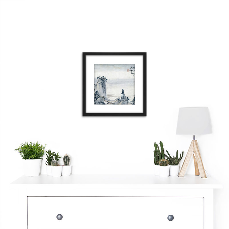 Gao Qipei Hills Bridge Chinese - Single Picture Frame Painting
