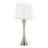 Lenuxe 29" Contemporary Metal Table Lamp With White Textured Linen Shade From Grandview Gallery - Set Of 2-1915677580