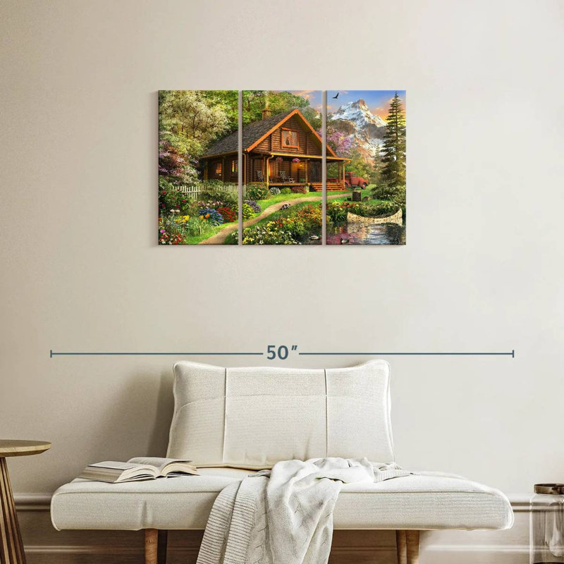 Lilie Log Cabin Home, H 20 po x l 33 po