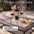 Outdoor Wicker Loveseat With Coffee Table And Cushions-1414848947