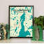 Yellowknife City Map - No Frame Print-1559909375