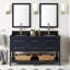 60" Robertson Double Bathroom Vanity Set with Rectangular Undermount Sinks-75247370-75247368-75247371
