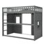 Twin Size House Loft Bed With Ladder-1557496230-1557496225
