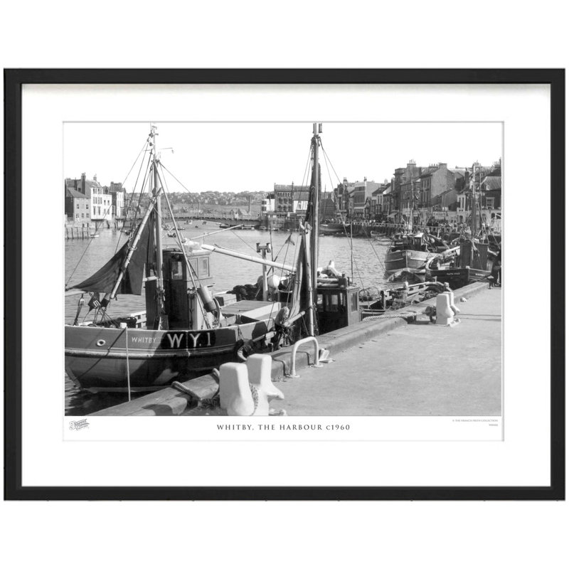 Whitby, The Harbour C1960 by Francis Frith - Single Picture Frame Print, 45cm H x 60cm W x 2.3cm D