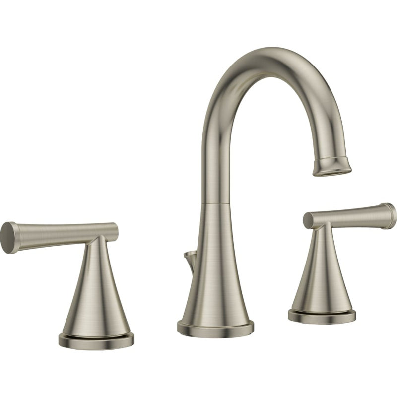Widespread Bathroom Faucet, Brushed Nickel