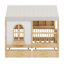 Lit maison avec grands tiroirs-1284275419