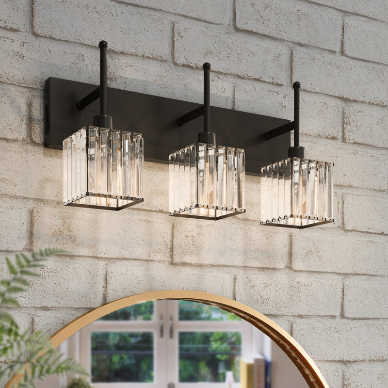 3 - Light Vanity Light, Mattle Black