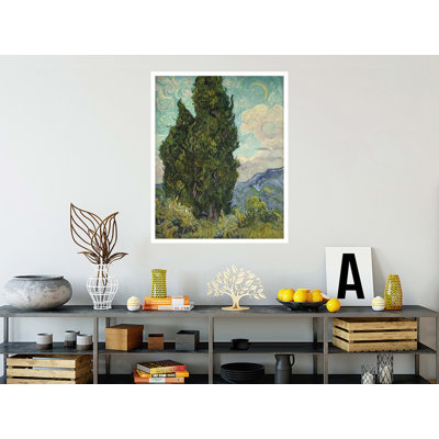 «Cypresses» par Vincent van Gogh - Estampe numérique