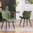 Upholstered Dining Chairs Faux Leather Side Chair with Metal Frame-266236649