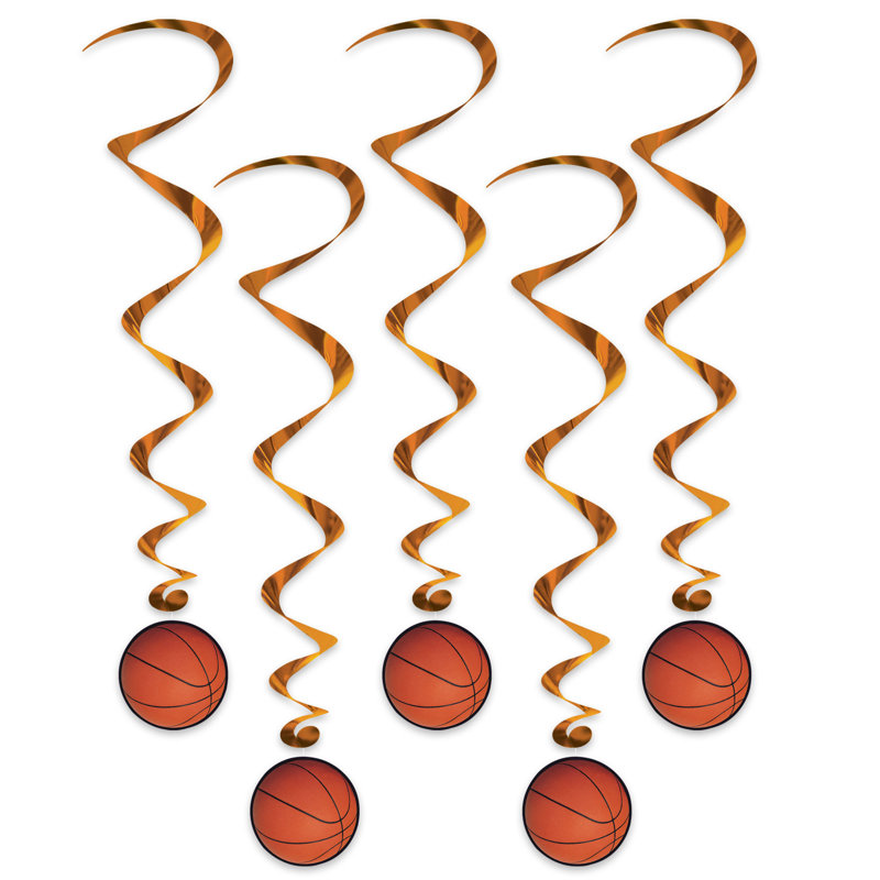 Tourbillons de basketball - 3 pi 4 po - paquet de 6