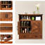 Armoire à pharmacie murale avec tablettes réglables, portes de grange doubles et tiroir amovible - Armoire de rangement rustique pour salle de bain, salle de bain, cuisine, couloir-1152963129