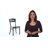 Jyun Decorative 3 Circle Back Metal Restaurant Chair-578930135